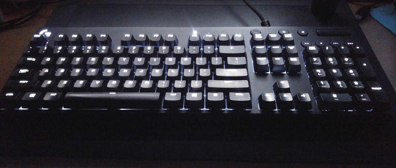 A Logitech's G610 mechanical keyboard –